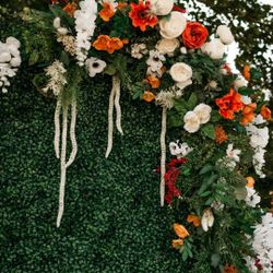 2 Large Floral Swags