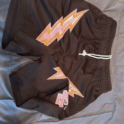  Eric Emanuel EE Dark Brown/Pink Bolt  SMALL