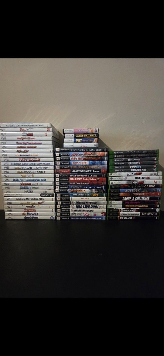 $5 Wii- Xbox-Xbox360- Xbox One- PS2- DS Games
