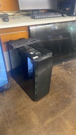 Black Mid-Tower PC Desktop Case