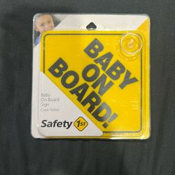 Baby On Board Window Sign 
