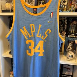 Nike NBA Los Angeles Lakers Shaquille O'Neal Shaq MPLS Jersey Authentic XL