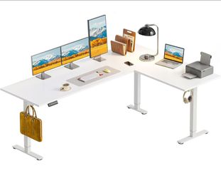 L shaped standing desk