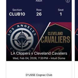 4 Tickets 50% Off Cavaliers @ LA Clippers 4 February 2026