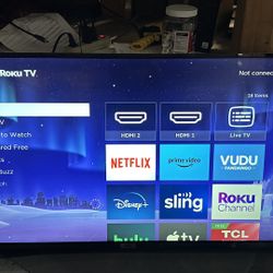 43” Roku Smart Tv (no Remote)