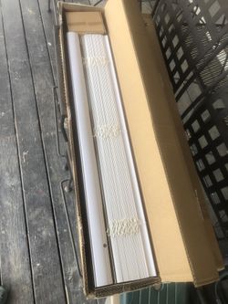 4- Faux Wood White Mini Blinds 341/2x 54
