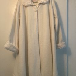 Girls Winter White Coat