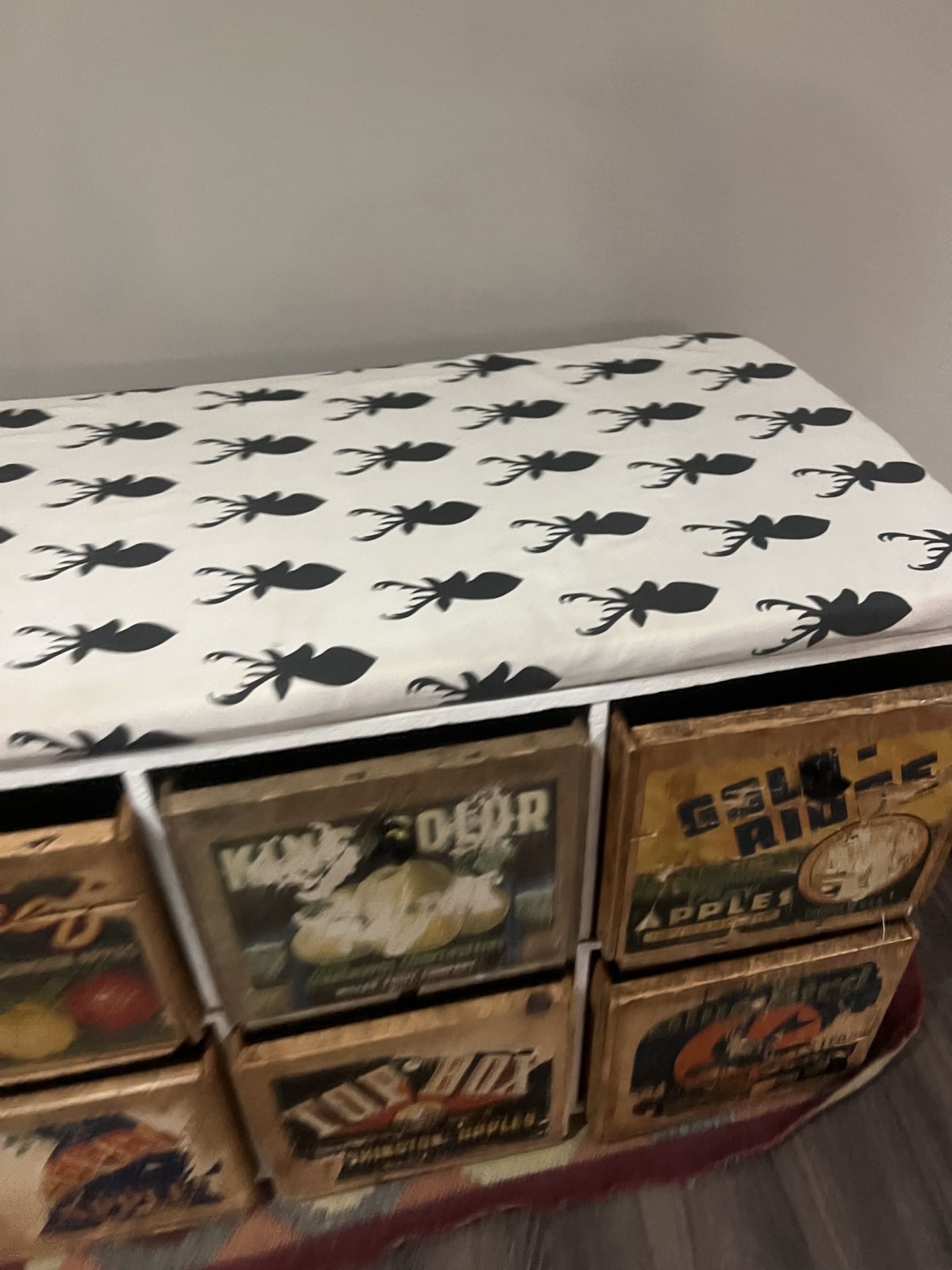 Vintage Apple Box Storage Unit