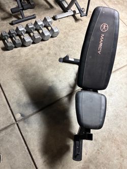 Incline bench and dumbells,, all sold together