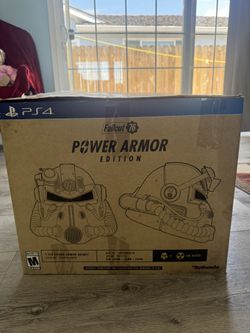 Opened Boxed Fallout 76 Power Armor Edition PS4 Power Armor Helmet T-51