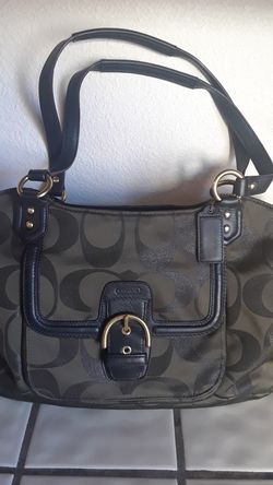 Olive green Coach purse