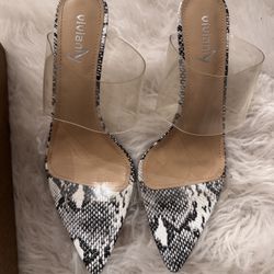 Snake Print Heels Size 9