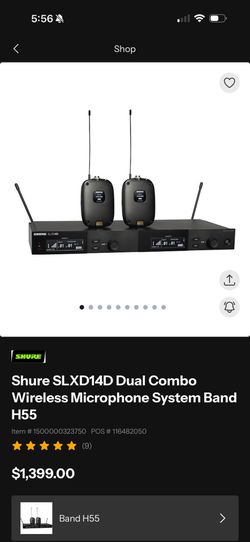 Shure SLXD4D Dual Wireless System