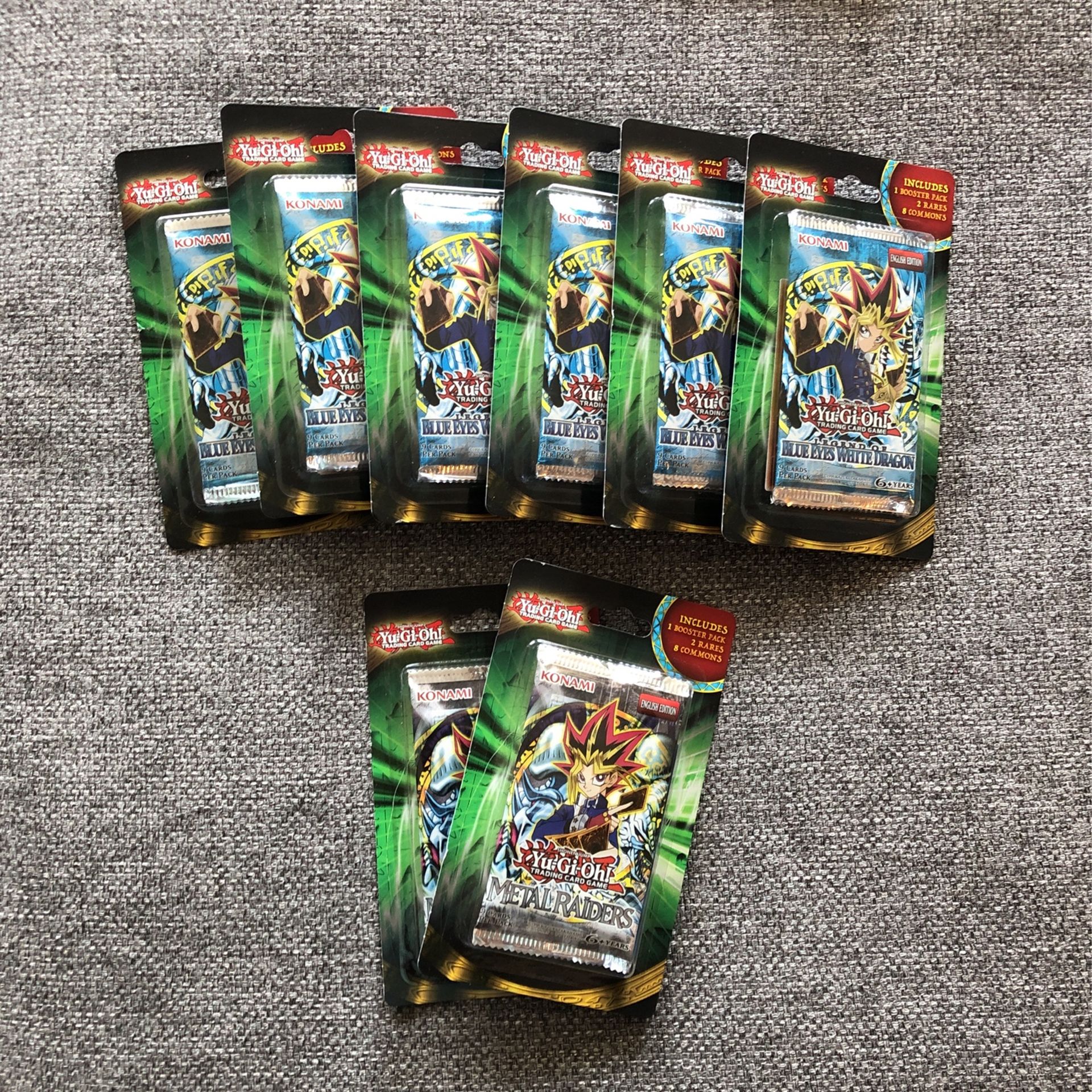 Blue Eyes/Metal Raiders Blister Packs