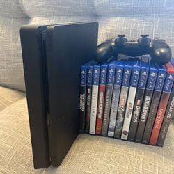PS4 Slim 500g W/12 Games