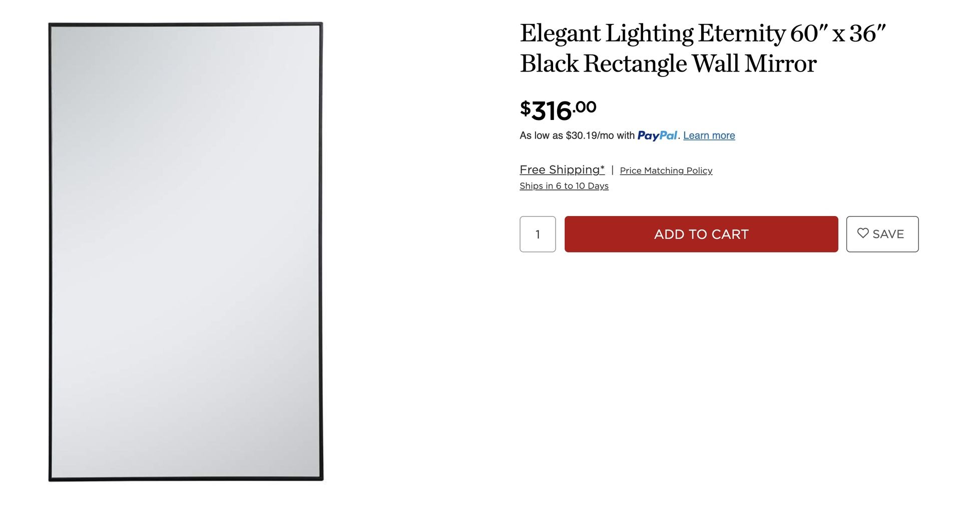 Rectangle Mirror