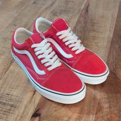 Vans Old Skool Racing Red White 500714 Men 9.5 Women 11        New Without Box
