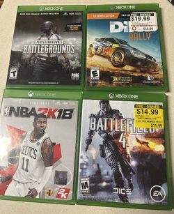 Xbox One Games 10.00 A Piece