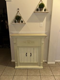 Entry Table/ Faux Fireplace