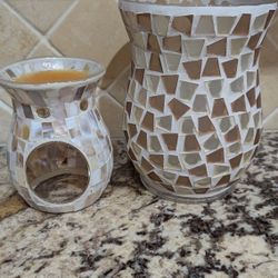Mosaic Tart Burner And Vase By Yankee Candle