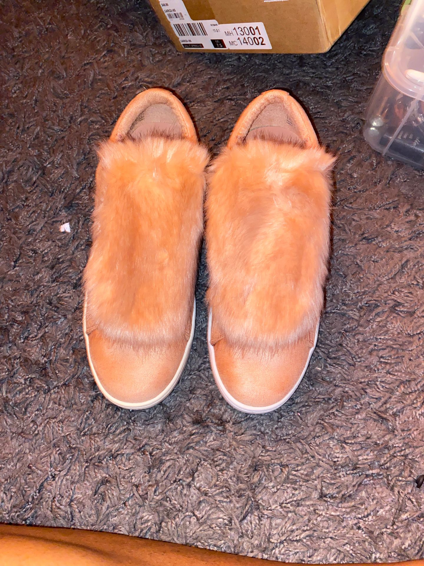 Caridi fur shoes