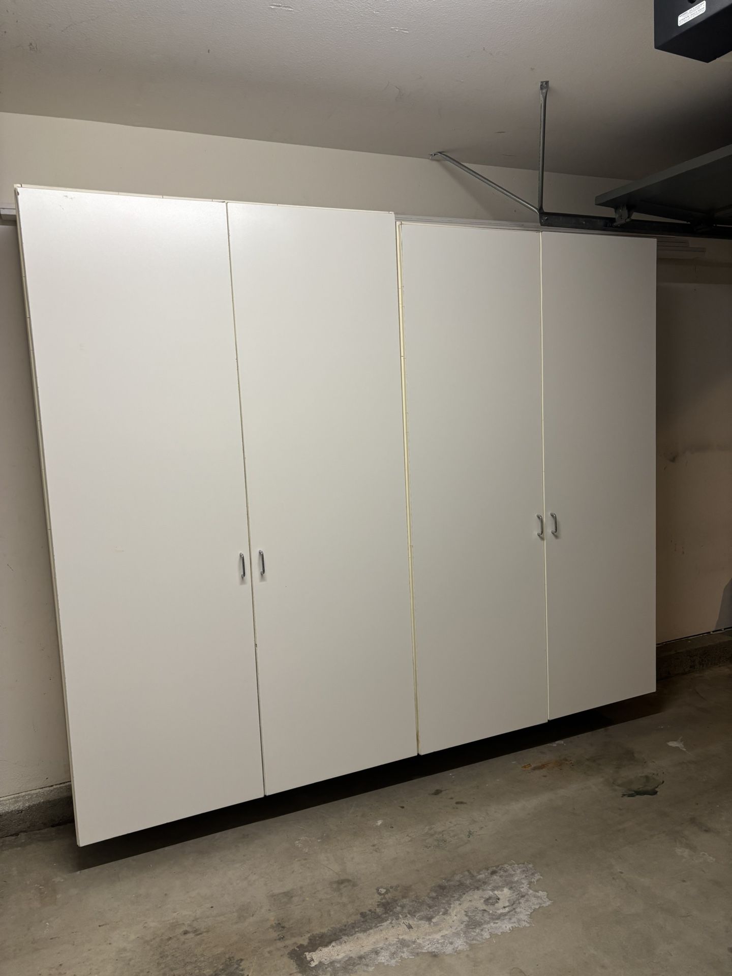 Large White Garage Storage Cabinets 