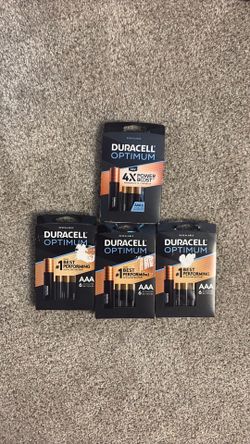 24 Factory Sealed Duracell Optimum AAA Batteries