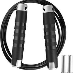 MTIME Weighted Jump Rope for Working Out Speed Jump Rope for Exercise Fitness