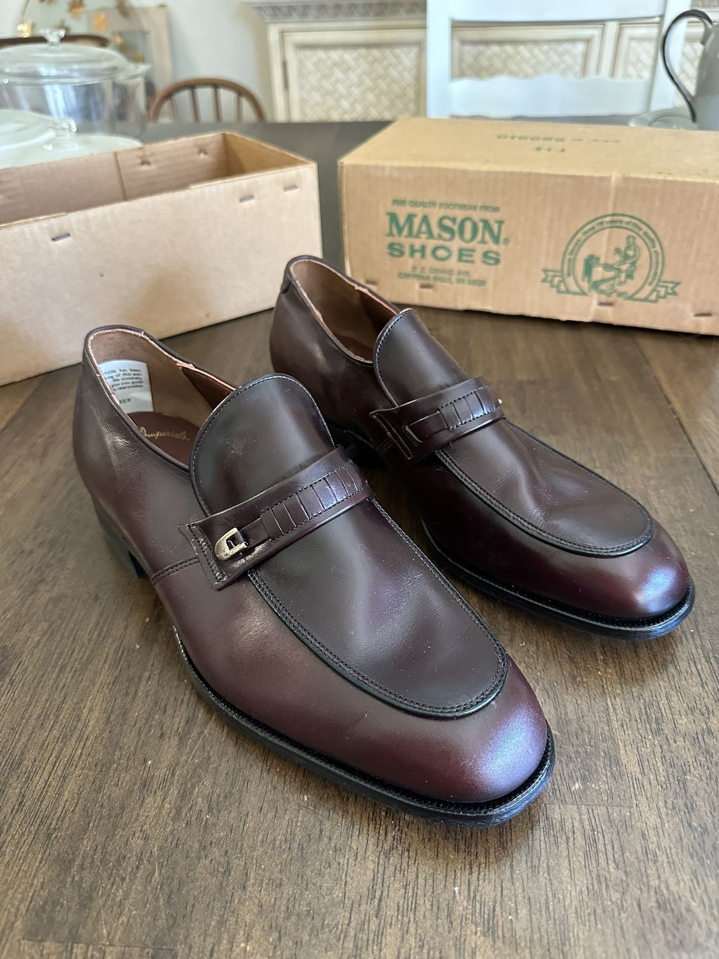 Vintage executive imperial by Mason men’s slip on dress shoes size 9