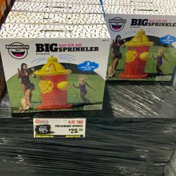 6 Ft Tall Fire Hydrant Sprinkler