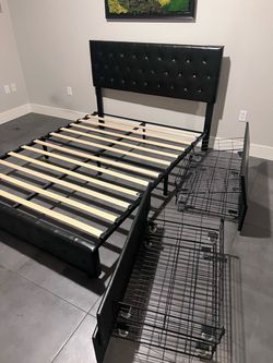 Queen Size Bed frame Black