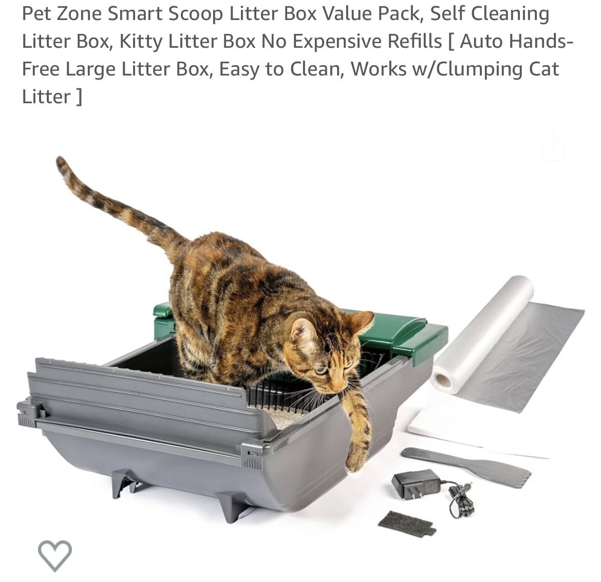 Automatic Litter No Touch Cat Litter Box Smart Scoop Litter Box