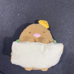 Sumikkogurashi Tonkatsu Sandwich Plush – San-X 2018 – $15