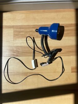 clamp light, blue