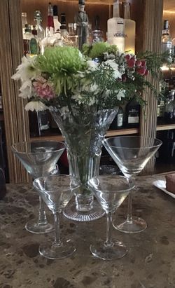 Set Of 4 Martini Glasses