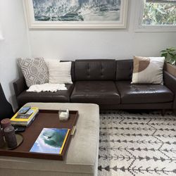 Leather Couch (Sunrise Home: “The Louren”)