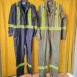 Fire Resistant Coveralls Hi Vis 2 Pairs