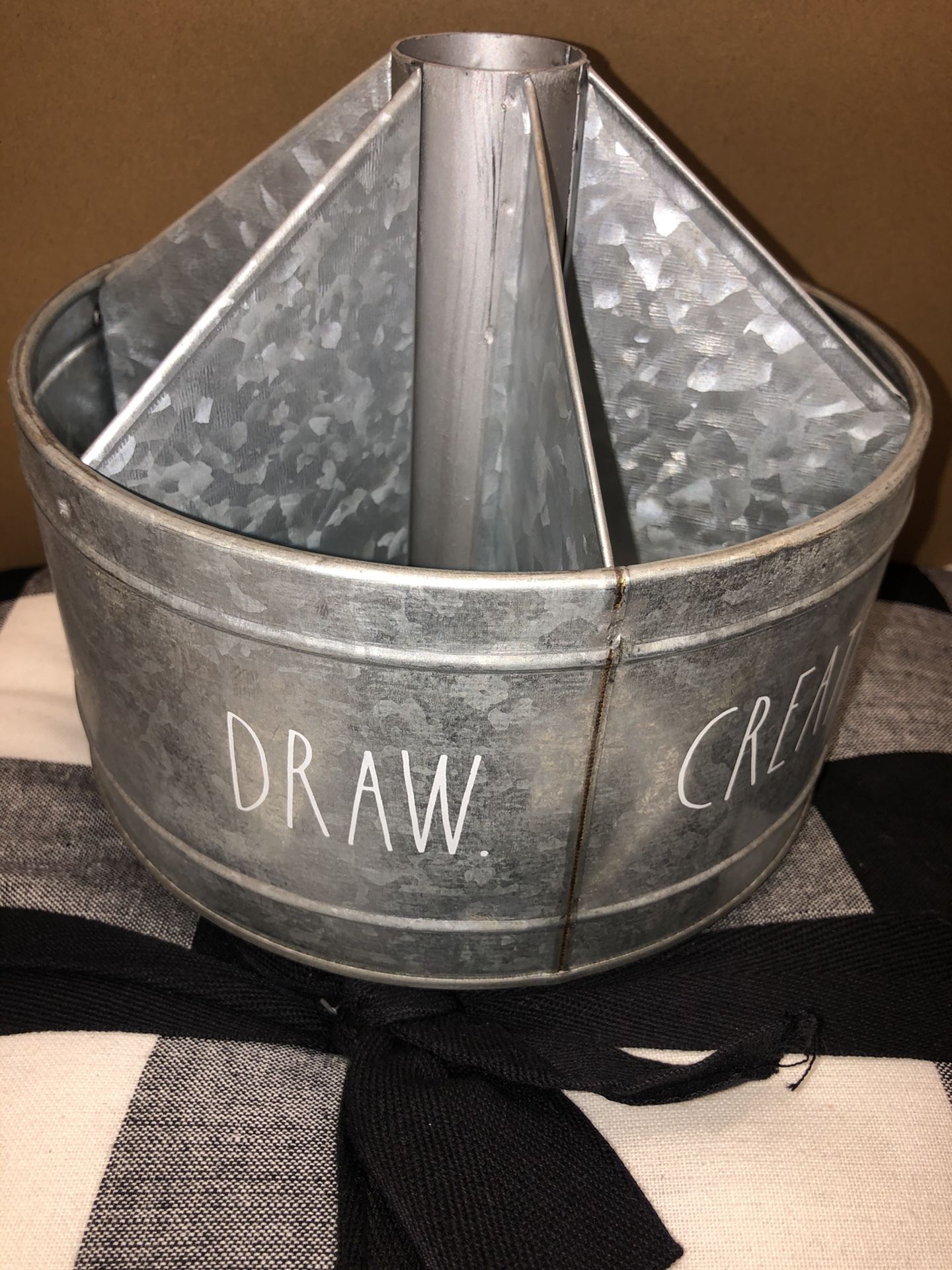 Rae Dunn ORGANIZER Spinning Caddy Draw Create keep Etc