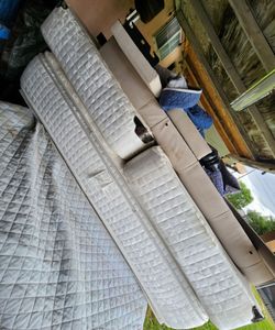 free king size mattress with box springs and headboard