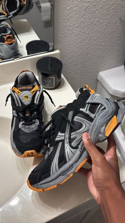 Balenciaga runners “ ORANGE AND BLACK”