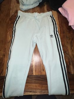 ADIDAS WOMENS TRACKSUIT TROUSERS JOGGERS UK 6 XS GREEN COTTON