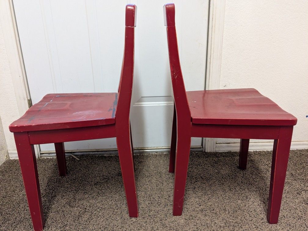 Small Red Chairs