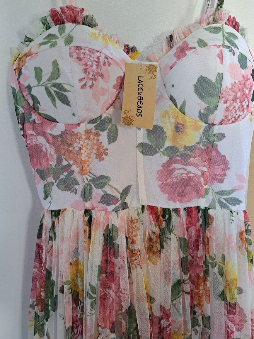 Corset Floral Dress