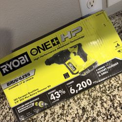 RYOBI ONE+ HP 18V Brushless Cordless Compact 5/8 in. SDS Rotary Hammer Kit with 2.0 Ah HIGH PERFORMANCE Battery and Charger