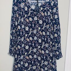 Blue Floral Dress