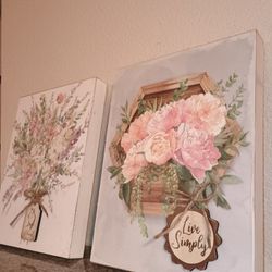 WALL ART | Floral 2 Piece Set