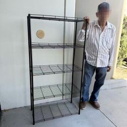 New In Box 55 Inch Tall 5 Tier Mesh Steel Wire Shelf Shoe Rack Display Stand