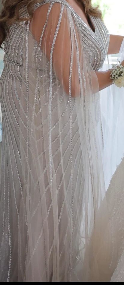 ✨ Elegant Beaded Evening Dress – Perfect for Weddings, Galas & Formal Events ✨
