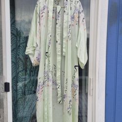 Japanese 100% Silk Kimono Robe