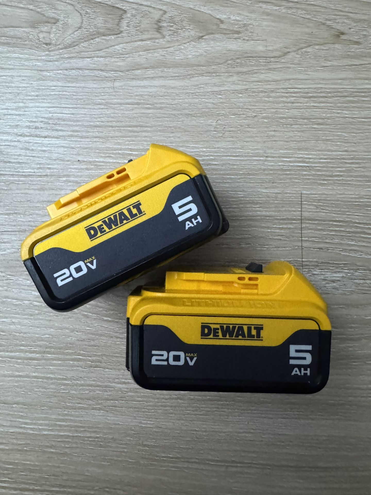 2 Dewalt 5Ah Batteries $100